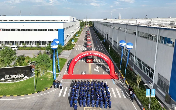 發(fā)車！100+徐工新能源電動叉車盛大交付