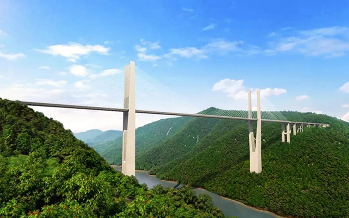飛虹再起，徐工塔機助建黔東南第一高橋