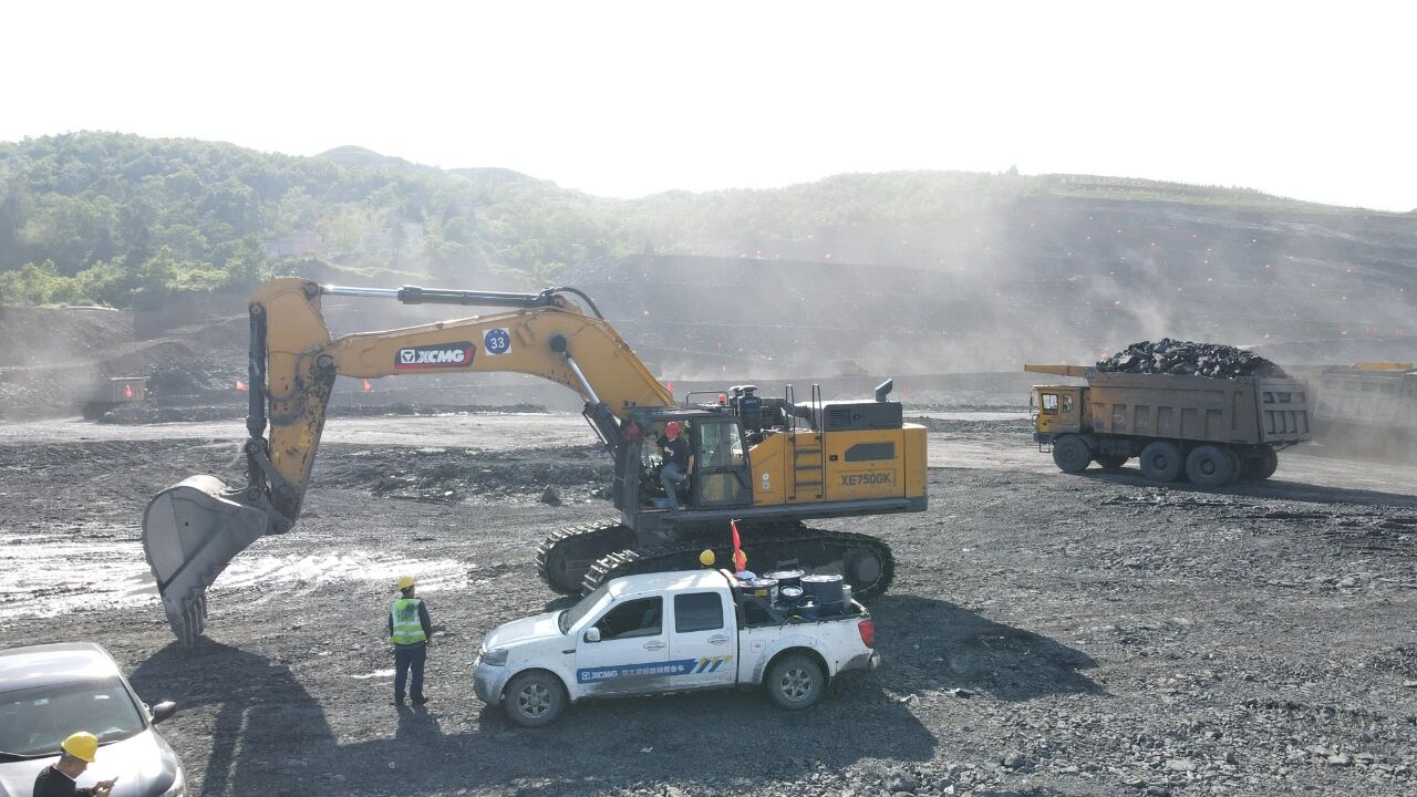 徐工XE750GK礦山“高效勞?！睂嵖兞裂?，助力煤礦降本增效